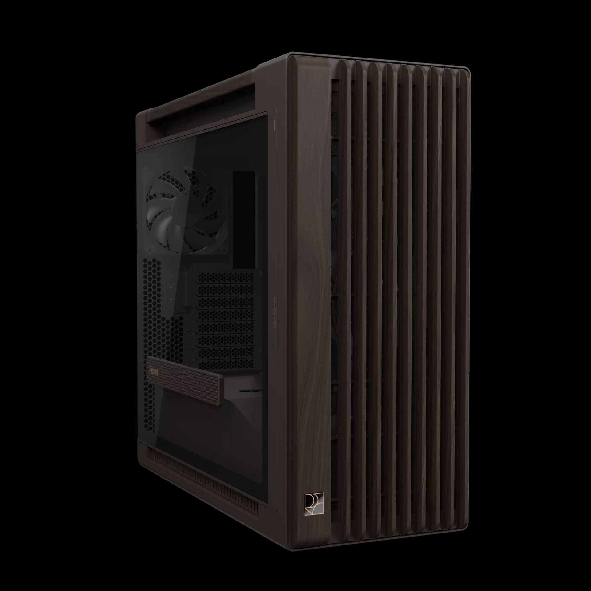ASUS ProArt PA602 Wood Edition E-ATX Creative Professional Case, Retro Brown | 90DC00J8-B09000 – Buy Online