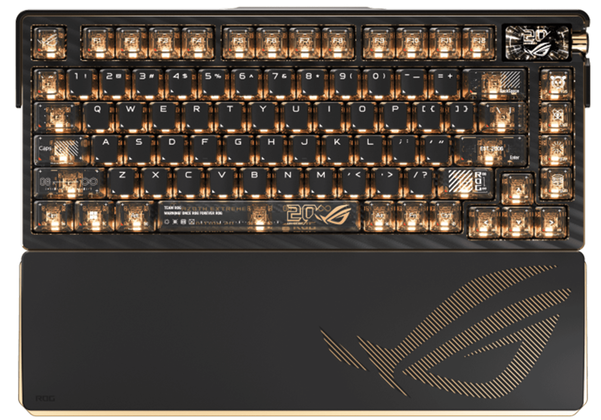 ASUS ROG Azoth Extreme Edition 20 75% Wireless Mechanical Gaming Keyboard, NX Snow Switches, PBT Keycaps, Tri-Mode Wireless, RGB, Arabic-English | 90MP04VF-BKCA20 – Buy Online