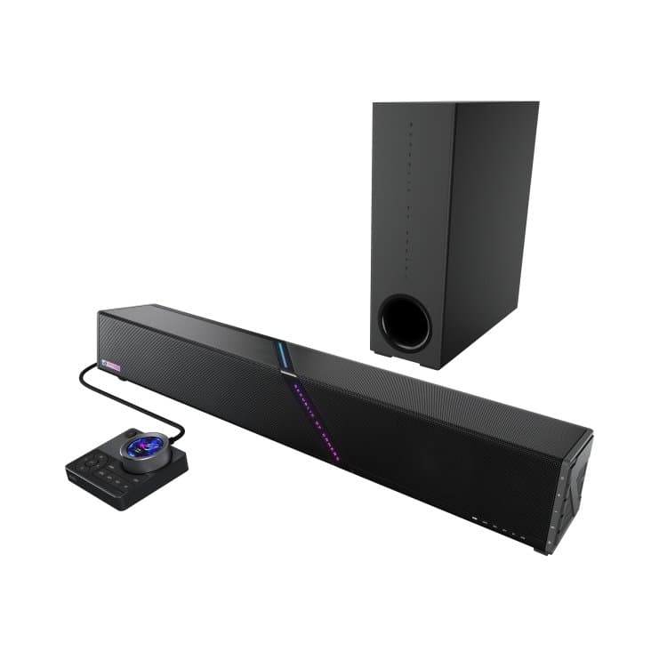 Asus ASUS ROG Gjallar Gaming Soundbar with Wireless Subwoofer, 2.1.2 Dolby Atmos, All-in-One Control Hub, HDMI 2.1, Bluetooth 5.3 | 90YH0460-BAEA00 - product view 3 of 10