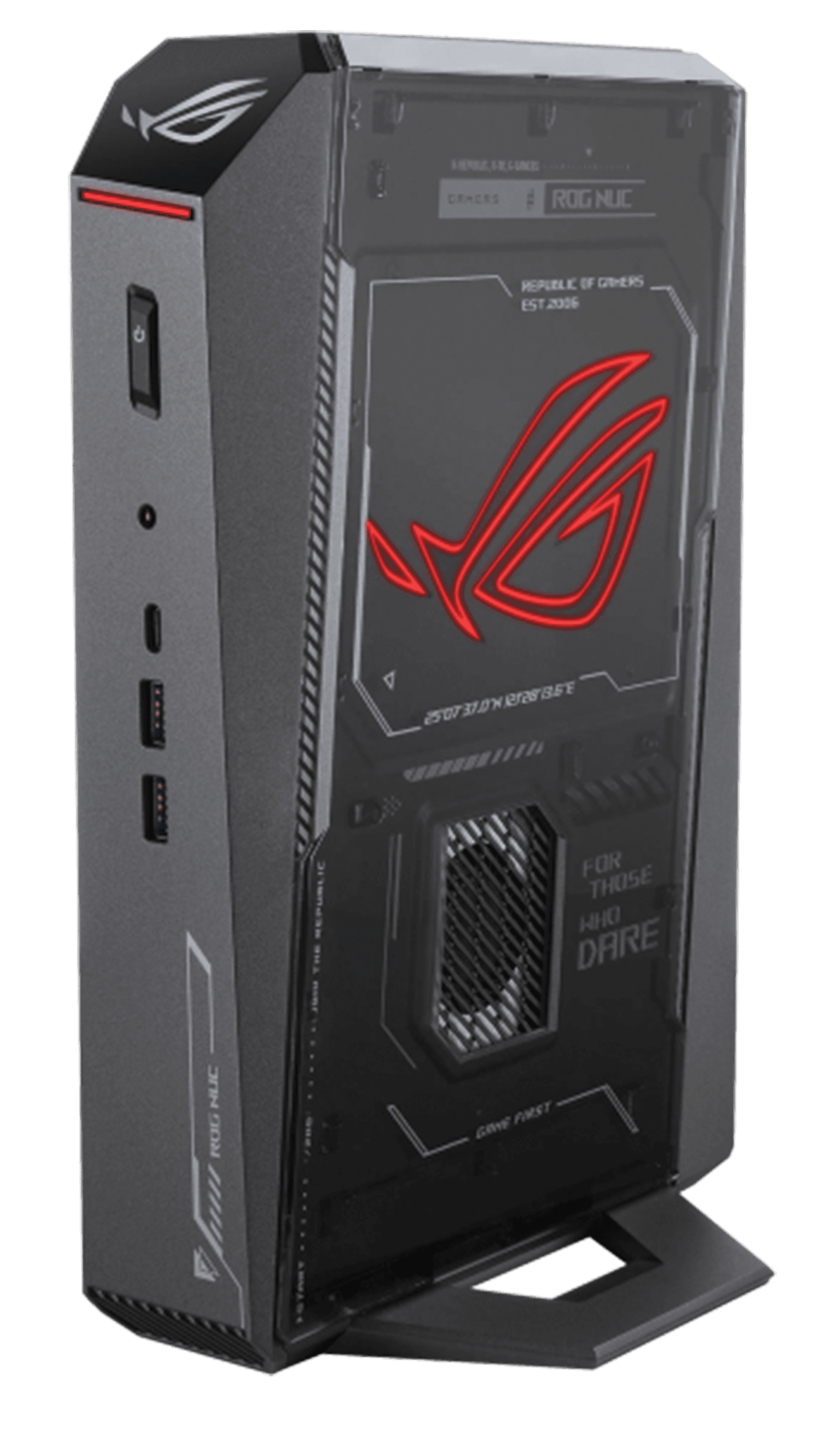 ASUS ROG NUC RNUC15JNK7X569A2 Gaming Mini PC, Intel Core Ultra 7-255HX, RTX 5060, 16GB (2x8GB) RAM, 1TB SSD, DOS | 90AS00I1-M00300 – Buy Online
