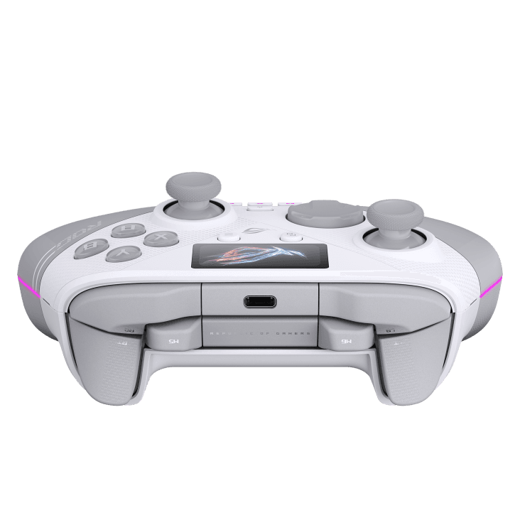 Asus ASUS ROG Raikiri II Pro PC White Wireless Gaming Controller, 8K Polling Rate, Full-Color Display, Hot-Swappable TMR Joysticks | 90MP05A0-BDUA10 - product view 3 of 6