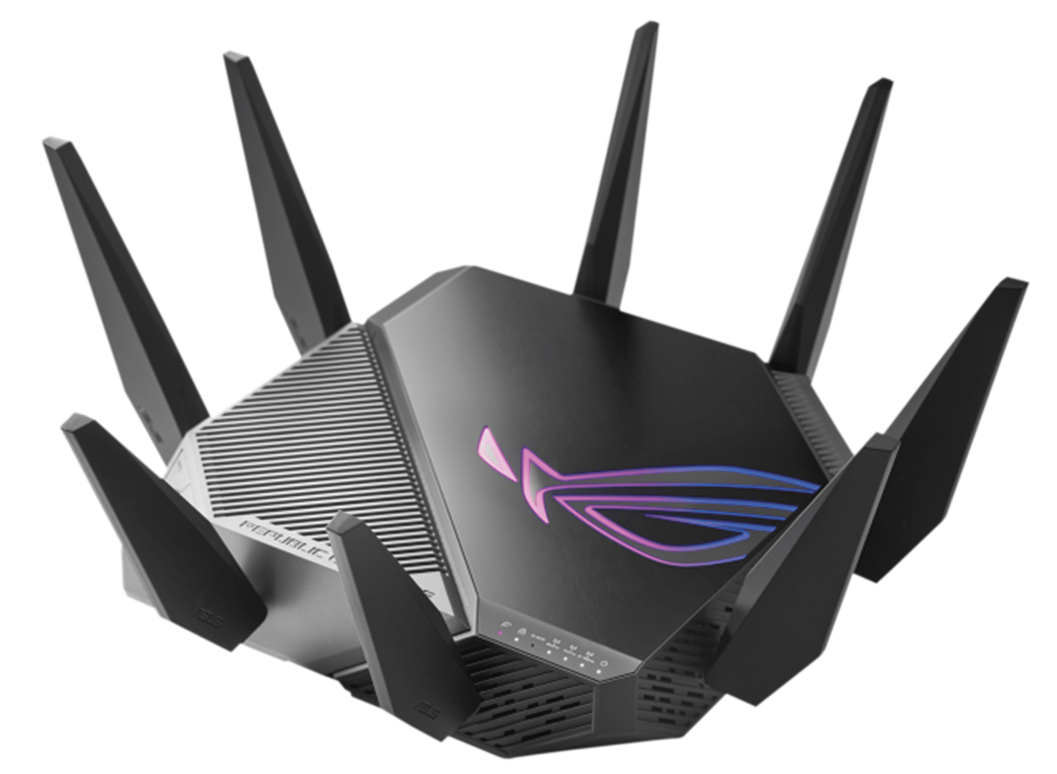 ASUS ROG Rapture GT-AXE11000 Tri-Band WiFi 6E Gaming Router, 11000Mbps, 2.5G Port, 6GHz Band, Aura RGB | 90IG06E0-MO1R00 – Buy Online