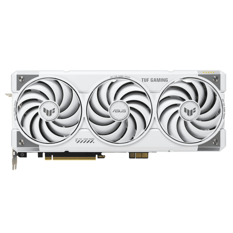 Asus ASUS TUF Gaming NVIDIA GeForce RTX 5070 Ti 16GB GDDR7 BTF White OC Edition Graphics card, 28 Gbps 256-bit, 8960 CUDA Core, 1484 AI TOPs, PCI E 5.0 | 90YV0N60-M0NA00 - product view 3 of 10