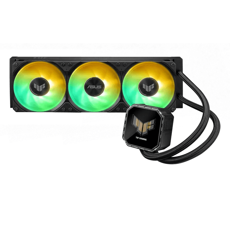 ASUS TUF Gaming LC III 360 ARGB LCD AIO Liquid Cooler, 2.8" Full Color IPS LCD, Custom Animated GIFs or Live Monitoring, 650 - 2600 ± 10% RPM Speed, 3.82 mmH2O Pressure, 90.78 CFM Air Flow | 90RC01A1-B0EAY0