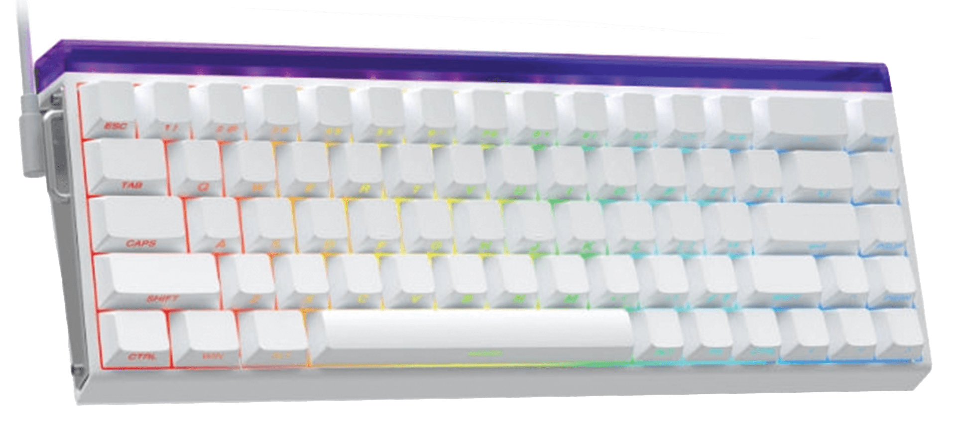 AULA Wind Hero68HE 68-Key 65% White Gaming Keyboard, Black King Magnetic Hall Effect Switch, RGB Lighting, Type-C Wired | HERO68HE – Buy Online