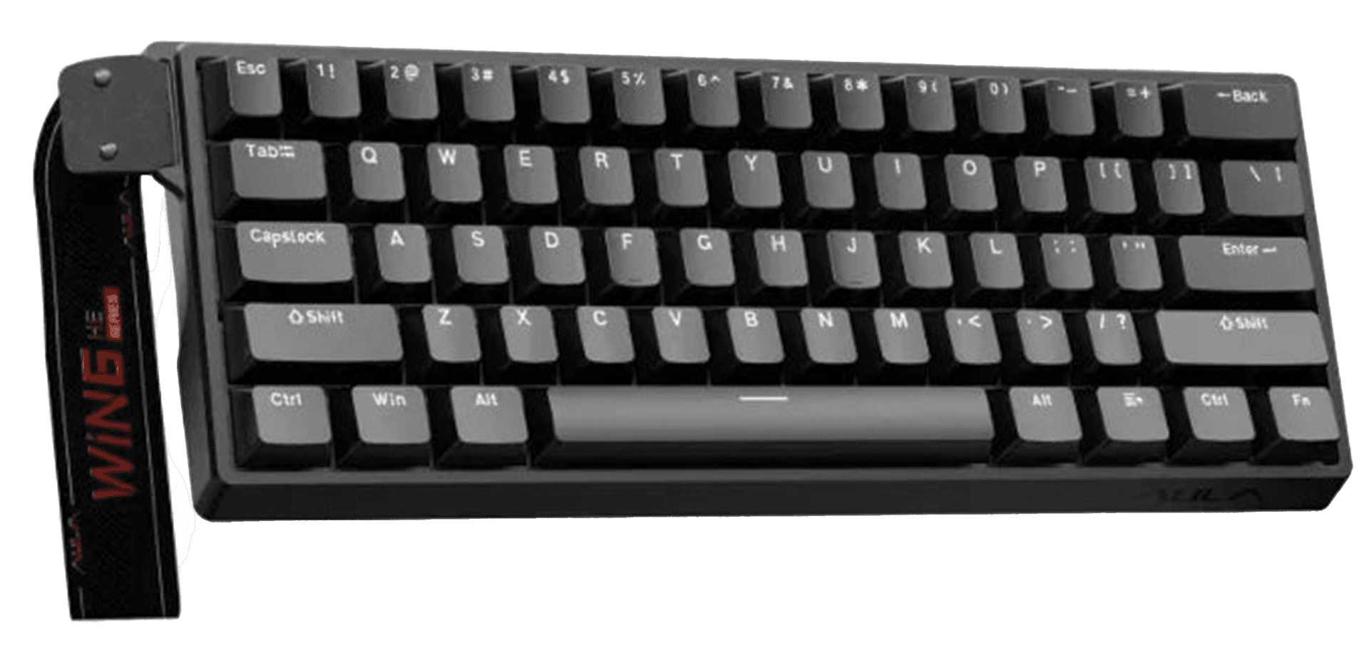 AULA Wind Win60HE 61-Key Compact Gaming Keyboard, Magnetic Hall Effect Switch, Graywood Edition, Black & Black Keycaps, Type-C Wired | WIN60HE – Buy Online