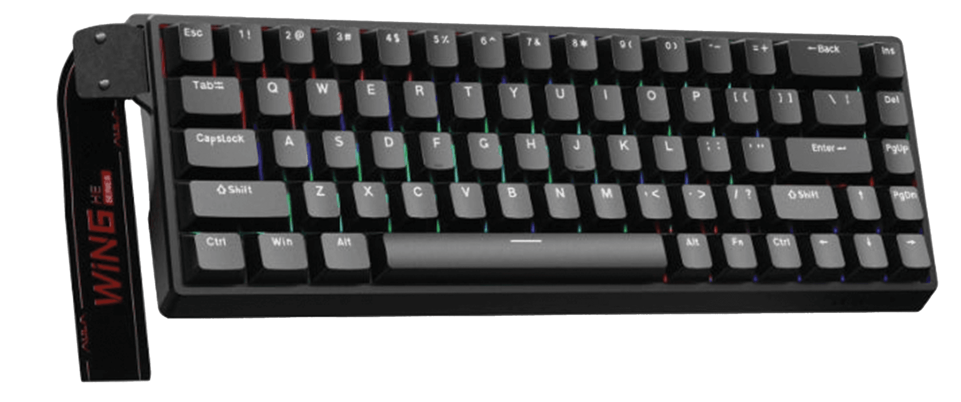 AULA Wind Win68HE 68-Key 65% Compact Gaming Keyboard, Magnetic Hall Effect Switch, Graywood Edition, Black & Black Keycaps, Type-C Wired, Standard Edition | WIN68HE – Buy Online