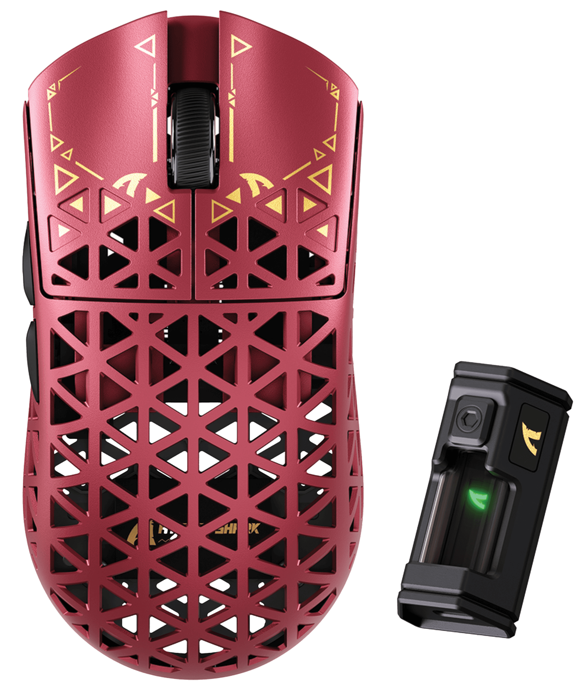 Attack Shark R5 Ultra Red Carbon Fiber Wireless Gaming Mouse, 39g Superlight, PAW3950MAX, 42000 DPI, 8000Hz, Tri-Mode 2.4G/BT/Wired, Red | R5 Ultra – Buy Online