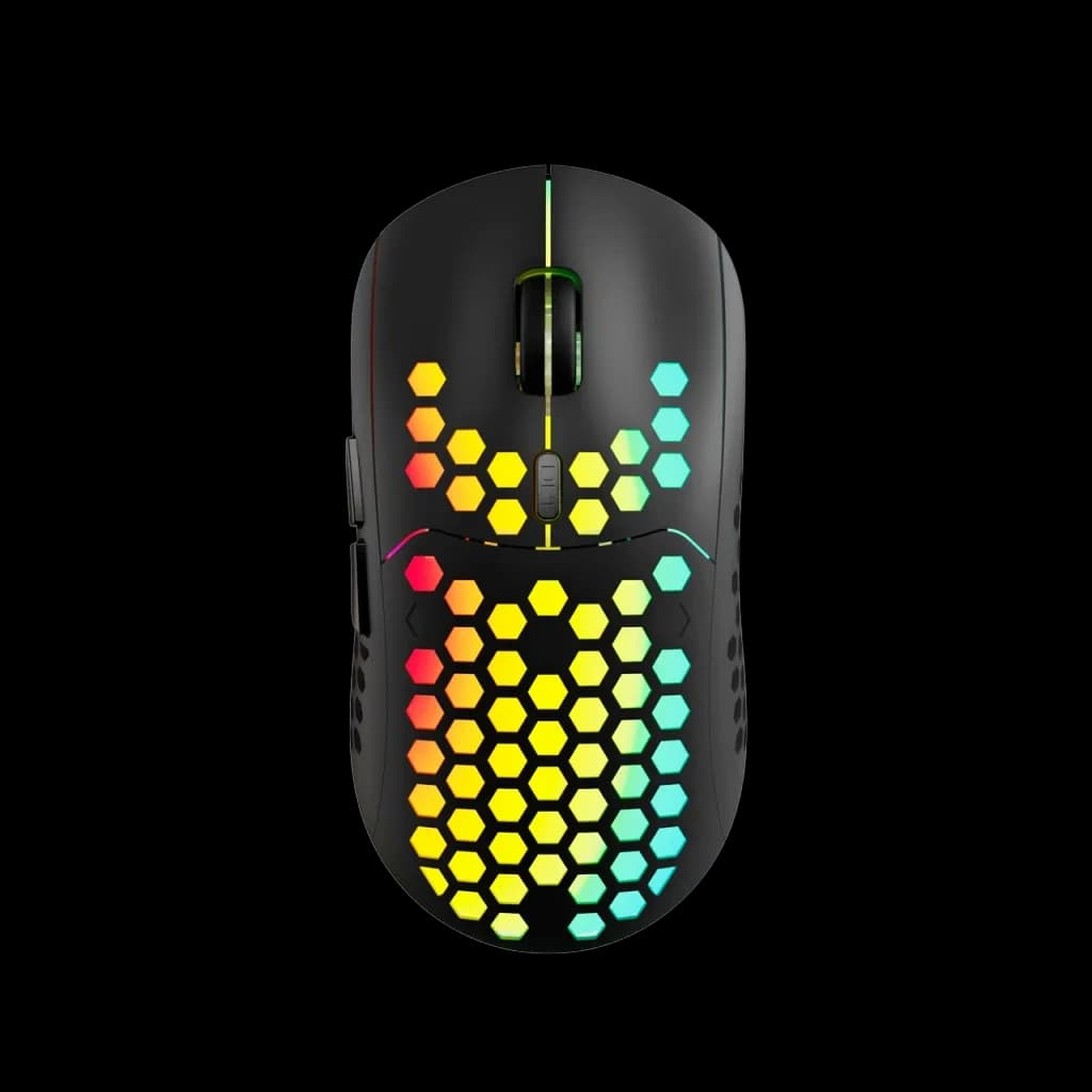CANYON Haster GMW-18 80g Lightweight Wireless Gaming Mouse, Rainbow Backlight, High-Precision Optical Sensor, Black | CND-SGMW18 – Buy Online