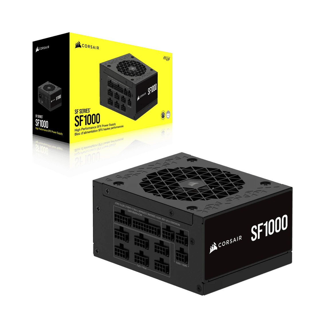CORSAIR SF1000 80 PLUS Platinum SFX Power Supply, 1000W Fully Modular, ATX 3.1 & PCIe 5.1 Ready, Type-5 Cables, Black | CP-9020257-UK – Buy Online
