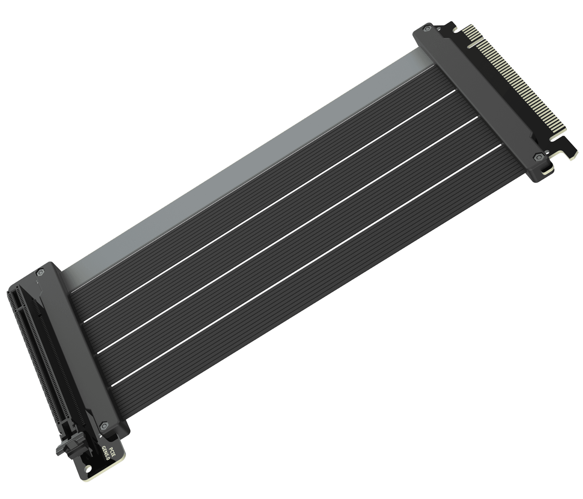 Cooler Master Riser Cable PCIe 5.0 x16, 200mm, Black, Ultra-Flexible, Heavy-Duty EMI Shielding, Gold-Plated Pins | MCA-U000C-KPCI50-200 – Buy Online