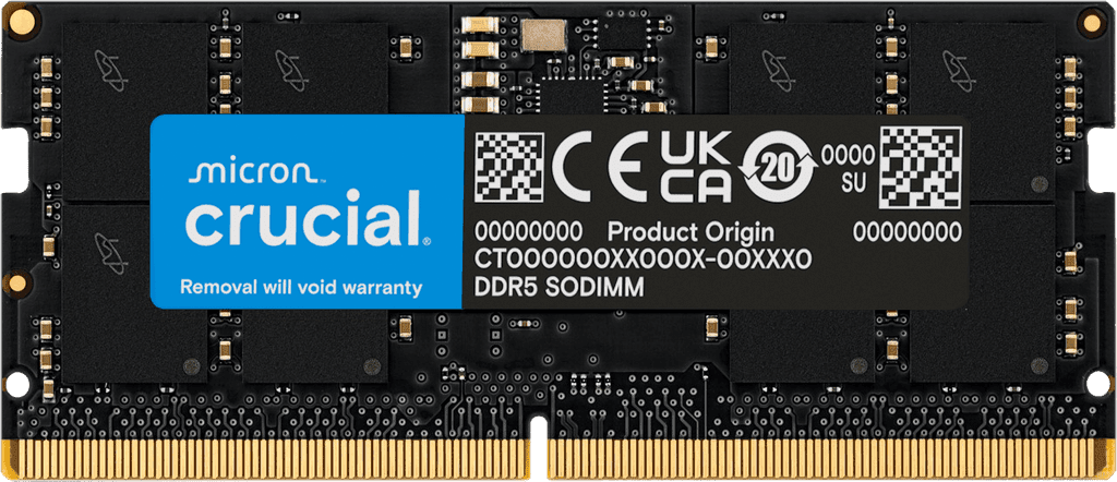 Crucial 64GB DDR5 5600MHz Laptop Memory, CL46, 1.1V, SO-DIMM RAM Module | CT64G56C46S5 – Buy Online