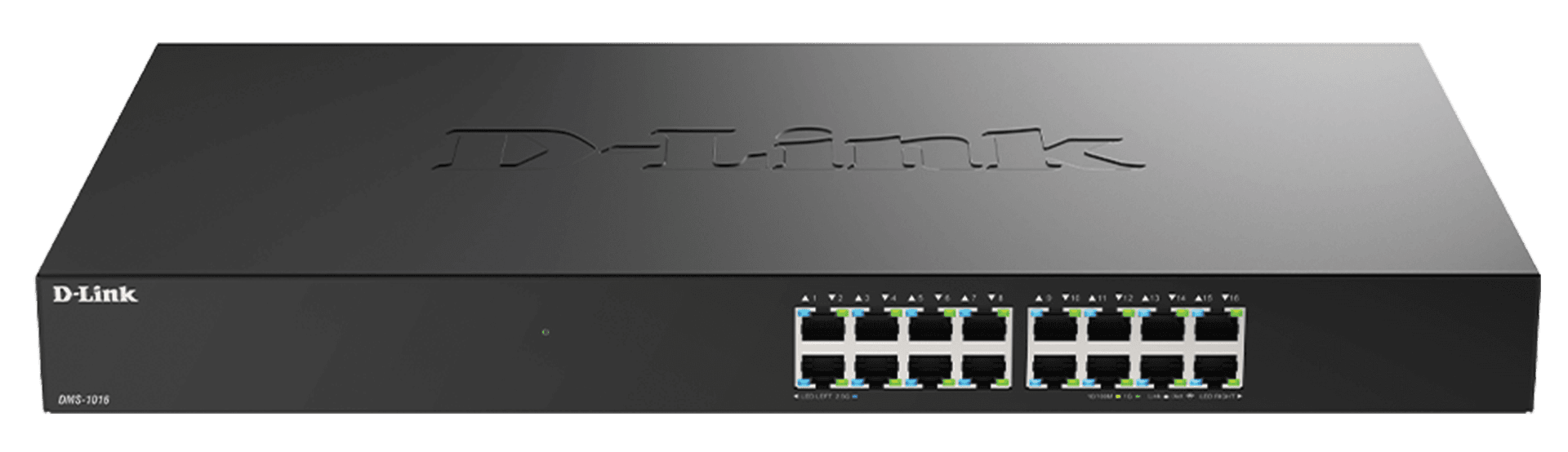 D-Link DMS-1016 16-Port Multi-Gigabit Unmanaged Switch, 2.5Gbps, Fanless Silent Design | DMS-1016 – Buy Online