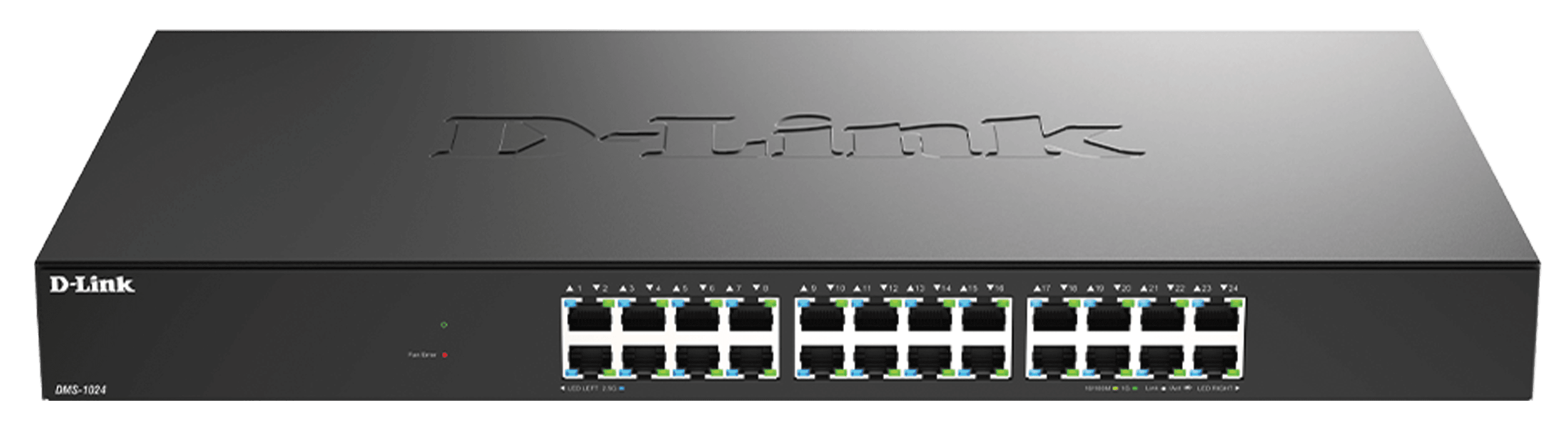 D-Link DMS-1024 24-Port Multi-Gigabit Unmanaged Switch, 2.5Gbps, Fanless Silent Design | DMS-1024 – Buy Online