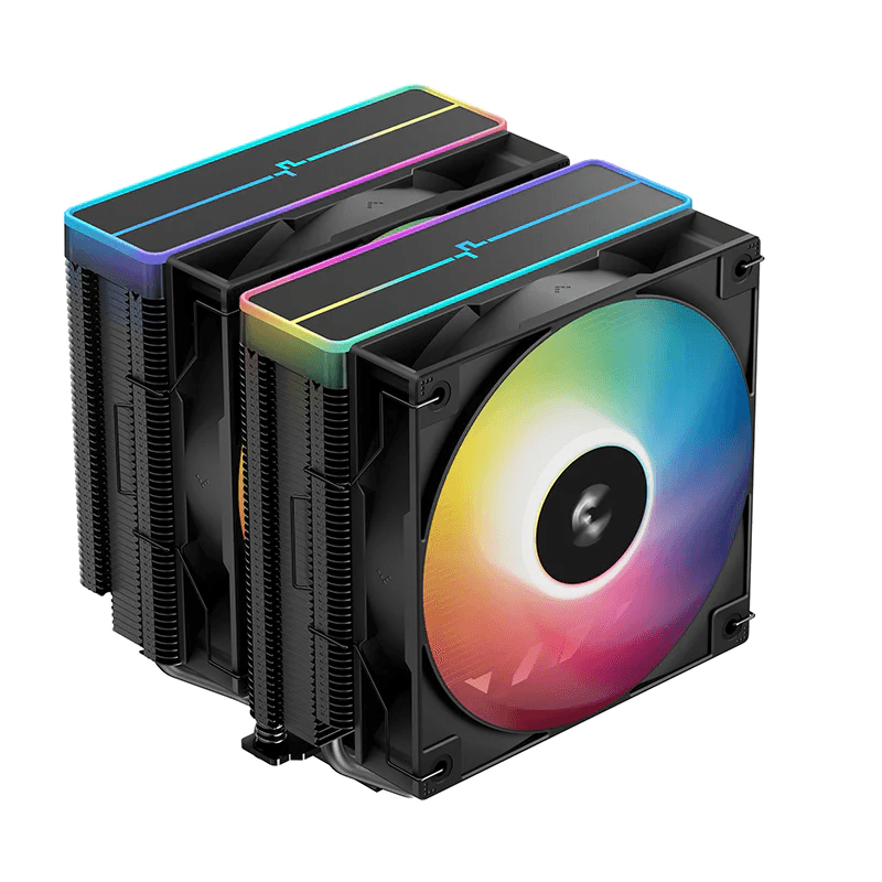 DEEPCOOL DeepCool AG620 BK ARGB V2 Black Dual-Tower CPU Air Cooler, 6 Heatpipes, Dual 120mm ARGB Fans | R-AG620-BKAMMN-GJD-2 - product view 1 of 6