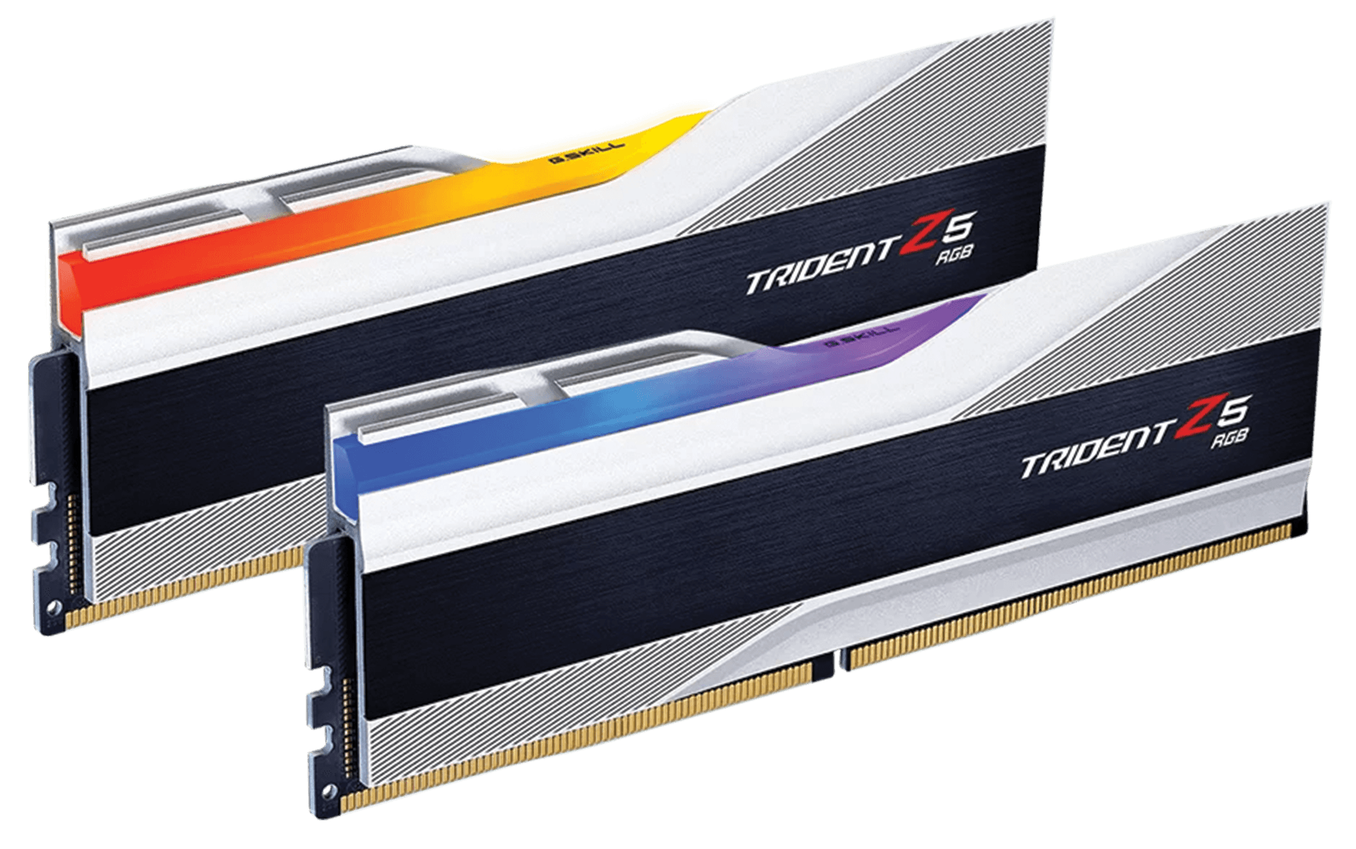 G.Skill Trident Z5 RGB 32GB (2x16GB) DDR5-6000 Desktop Memory Kit, CL36-36-36-96, 1.35V, Intel XMP 3.0 & AMD EXPO, Silver | F5-6000J3636F16GX2-TZ5RS – Buy Online