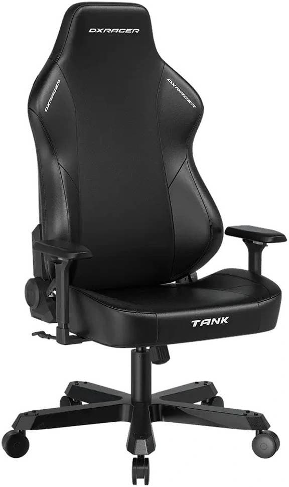 DXRacer Tank Series XXL Black Heavy-Duty Ergonomic Gaming Chair, PU-Coated Silent Casters, 90°~135° Back Recliner, Woven Fabric Magnetic Lumbar & Headrest, Black | GC/XXL TM23LTA/N – Buy Online
