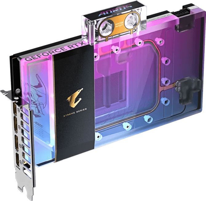Gigabyte GIGABYTE AORUS GeForce RTX 5090 XTREME WATERFORCE Waterblock 32G Graphics Card, 32GB GDDR7, 512-bit, PCI-E 5.0, Full-Cover Liquid GPU | GV-N5090AORUSX WB-32GD - product view 2 of 11
