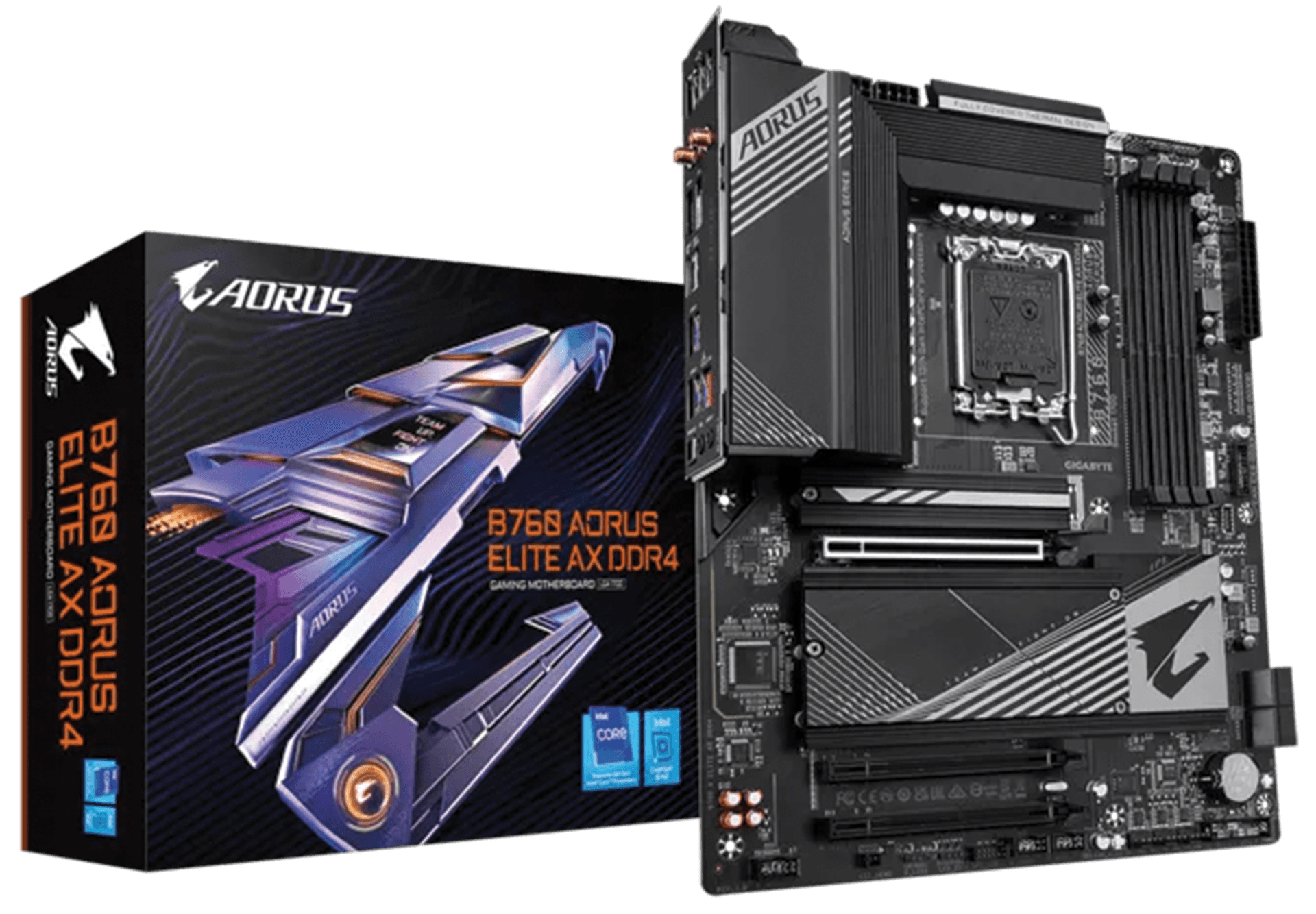 GIGABYTE B760 AORUS ELITE AX DDR4 Intel LGA1700 ATX Motherboard, DDR4, PCIe 4.0, Wi-Fi 6E, 2.5GbE LAN | B760 A ELITE AX DDR4 – Buy Online