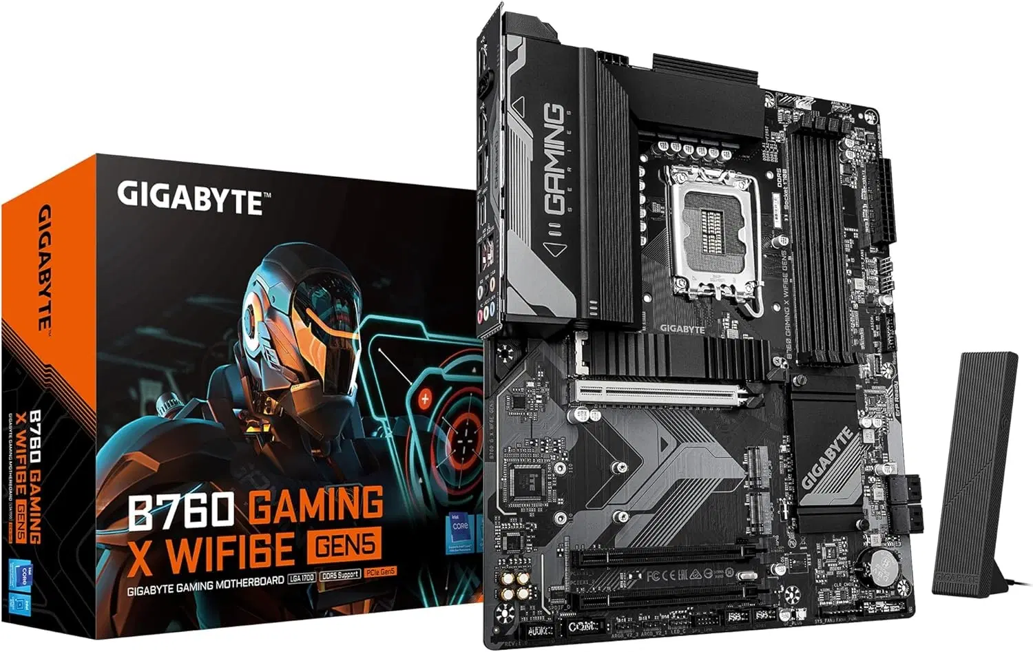 GIGABYTE B760 GAMING X WIFI6E Motherboard, Intel LGA 1700, DDR5, PCIe Gen5, WiFi 6E, 2.5GbE LAN, Triple M.2, Smart Fan 6 | 9MB76GX65-00-G10 – Buy Online