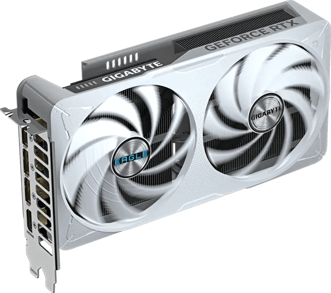Gigabyte GIGABYTE GeForce RTX 5060 Ti EAGLE OC ICE 16G Graphics Card, 16GB GDDR7, WINDFORCE 2-Fan, DLSS 5, 128bit memory interface, White Edition | GV-N506TEAGLEOC ICE-16GD - product view 2 of 11