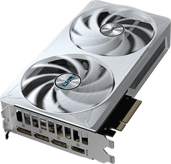 Gigabyte GIGABYTE GeForce RTX 5060 Ti EAGLE OC ICE 16G Graphics Card, 16GB GDDR7, WINDFORCE 2-Fan, DLSS 5, 128bit memory interface, White Edition | GV-N506TEAGLEOC ICE-16GD - product view 3 of 11