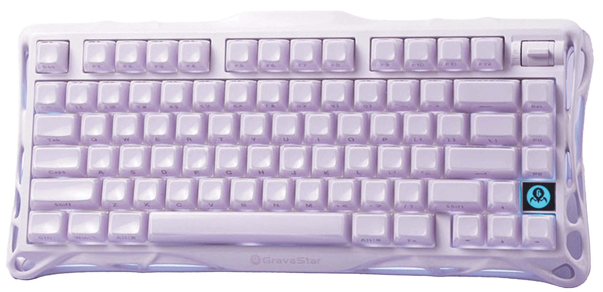 GRAVASTAR Mercury K1 Special Edition 75% Wireless Mechanical Gaming Keyboard, Aluminum Alloy Frame, Tri-Mode, RGB, Lavender Purple | GSK1_PL – Buy Online