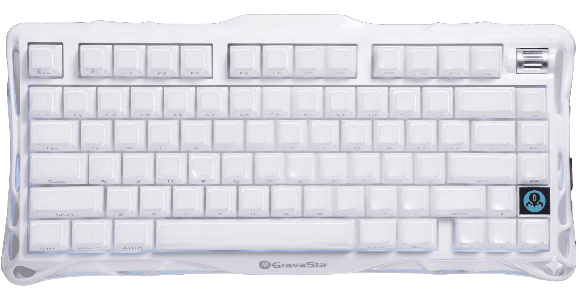 GravaStar Mercury K1 Special Edition 75% Wireless Mechanical Gaming Keyboard, Tri-Mode Connectivity, Custom Linear Switches, Opaline White | GSK1_WHT – Buy Online