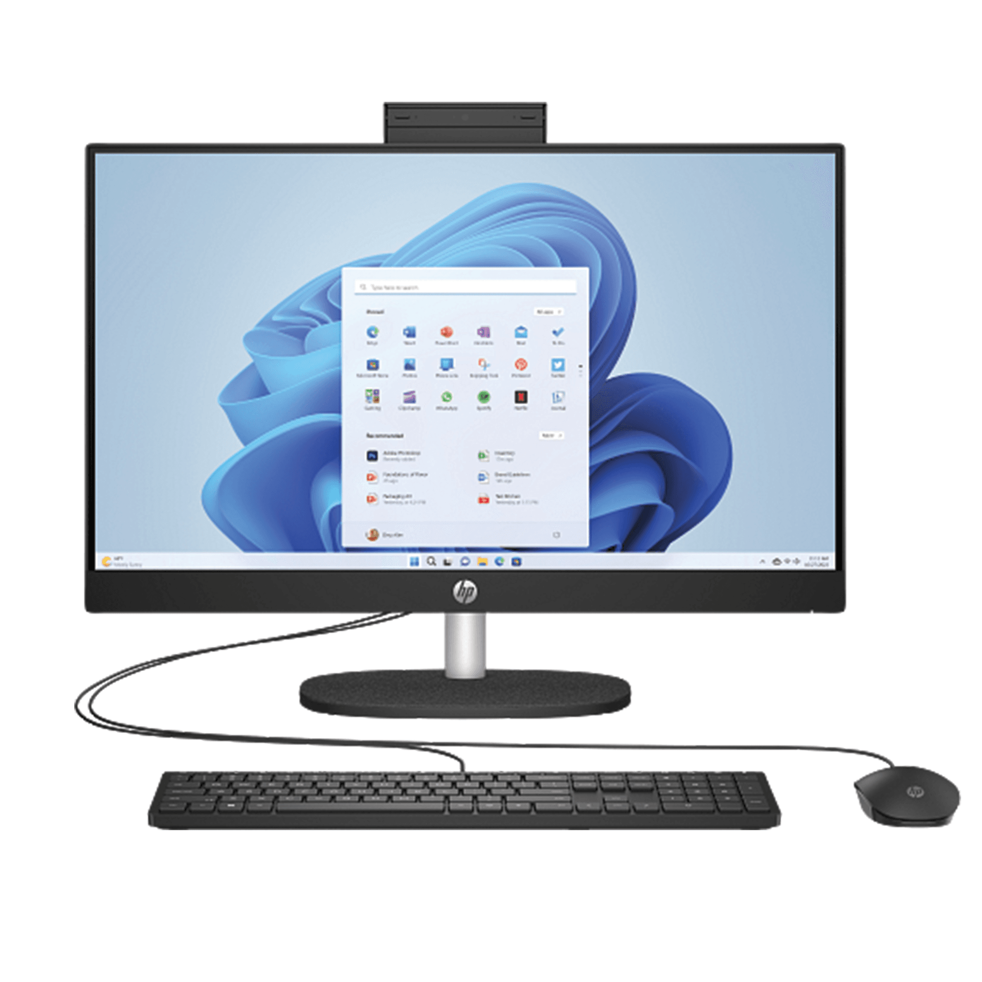 HP All-in-One 24-cr0343nh, Intel Core i5-1334U, 13th GEN, 23.8" FHD Touch Screen,, 8GB RAM, 512GB SSD, Wired Keyboard & Mouse, DOS, Jet Black | BY1X6EA#BH5 – Buy Online