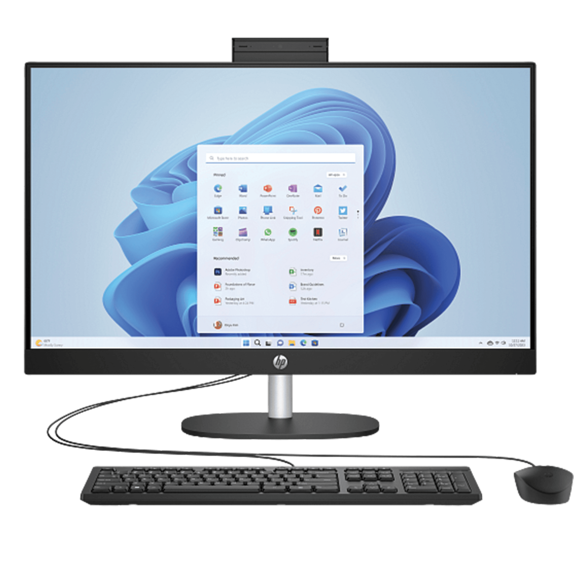 HP All-in-One 27-cr0086nh 27-inch PC, Intel Core i7-1355U, 8GB RAM, 512GB SSD, DOS, Black | 91H75EA#BH5 – Buy Online