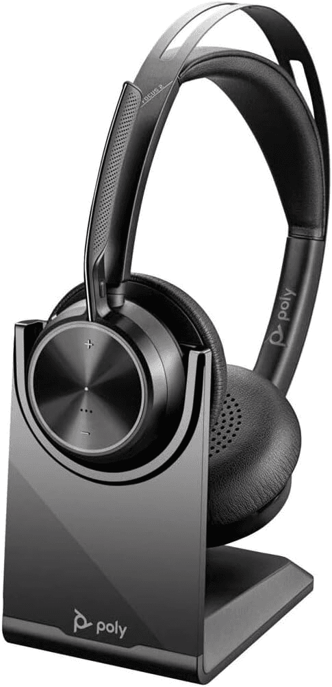 HP Poly Voyager Focus 2 USB-C Wireless Headset + Charging Stand, ANC, Acoustic Fence | 9T9J5AA#AC3 – Buy Online