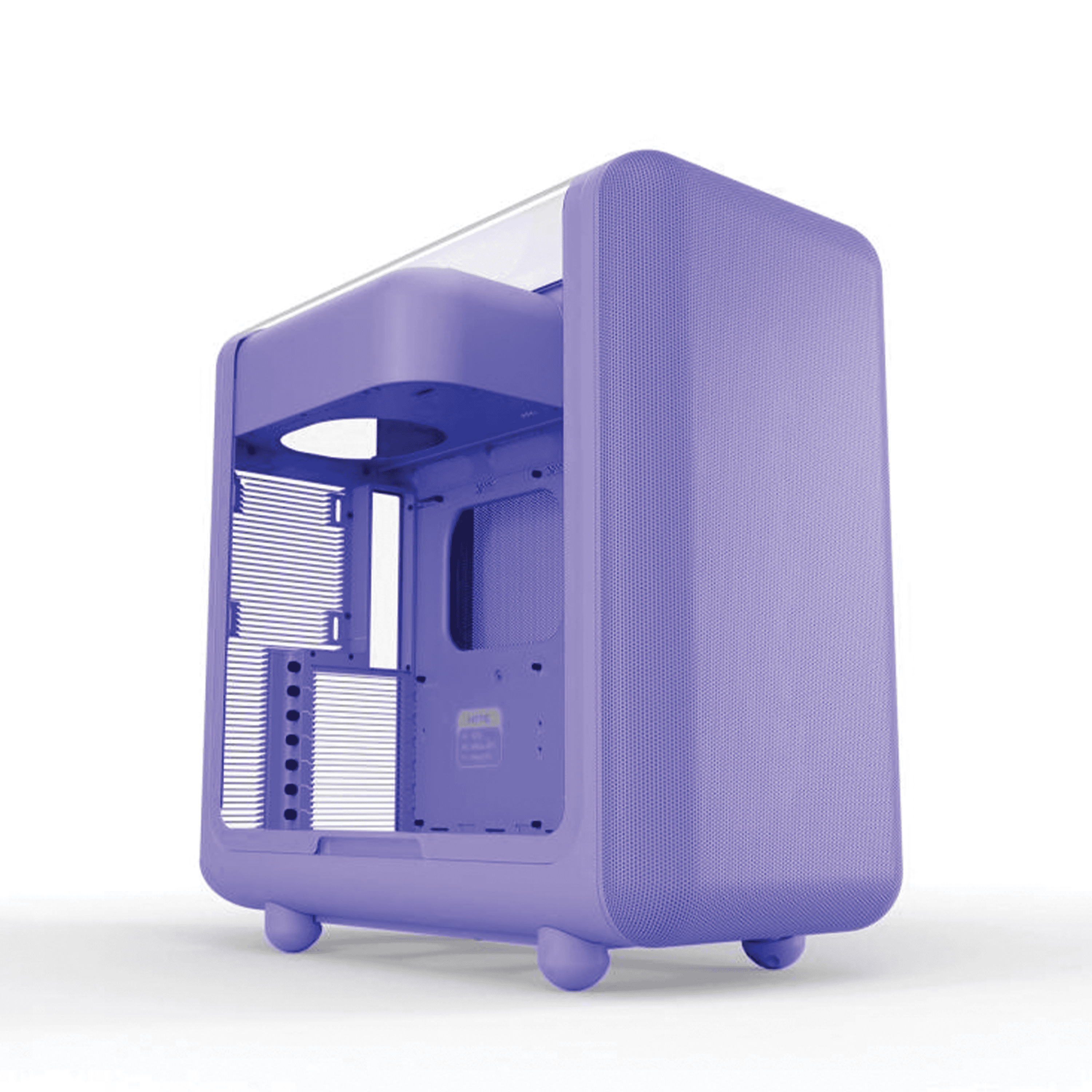 HYTE Hyte X50 Air Mid-Tower Case, Pitch Black, Max Airflow Micro-Mesh Design, Cold-Floor GPU Cooling, E-ATX Support | CS-HYTE-X50A-BB - Color: Taro Milk