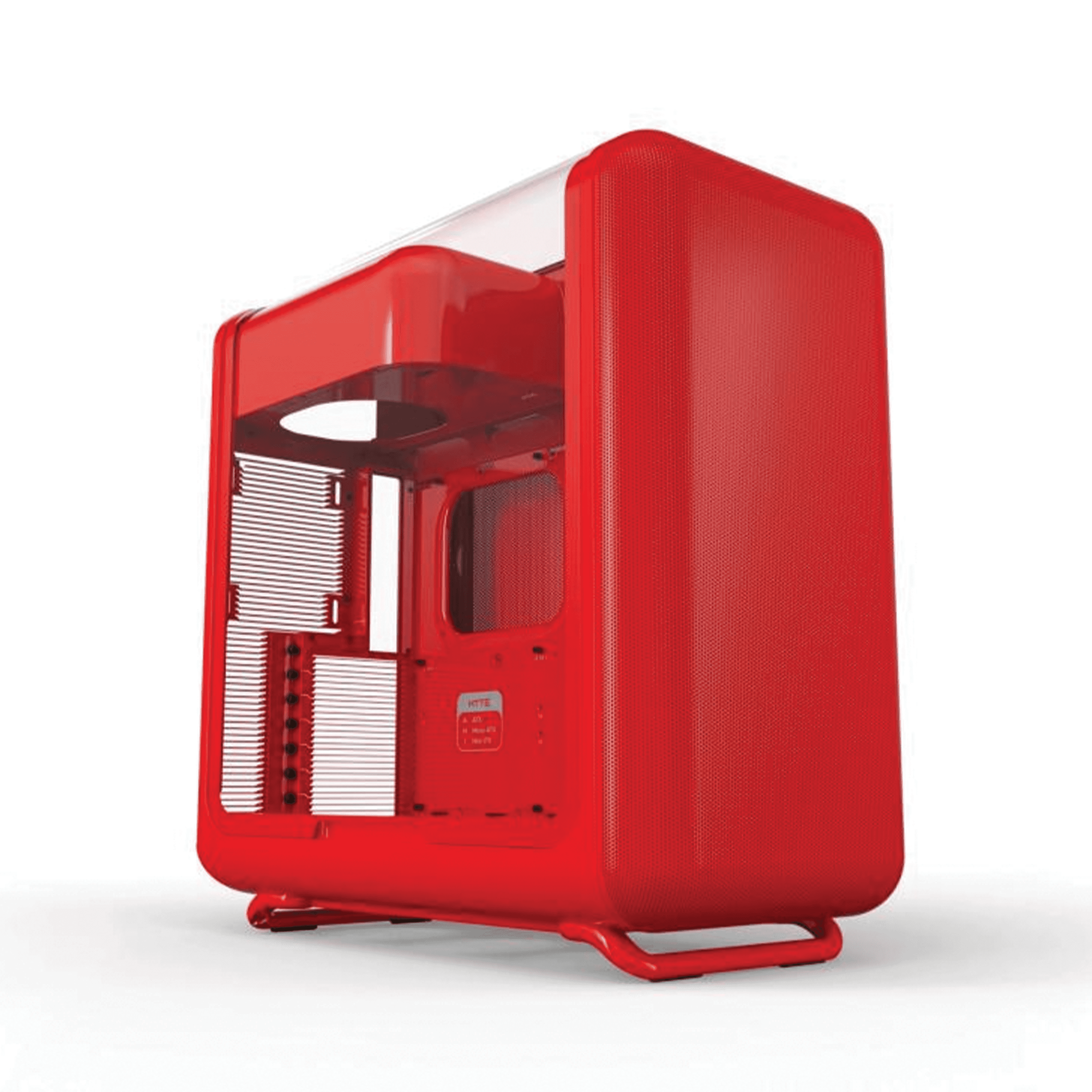 HYTE Hyte X50 Air Mid-Tower Case, Pitch Black, Max Airflow Micro-Mesh Design, Cold-Floor GPU Cooling, E-ATX Support | CS-HYTE-X50A-BB - Color: Wild Cherry