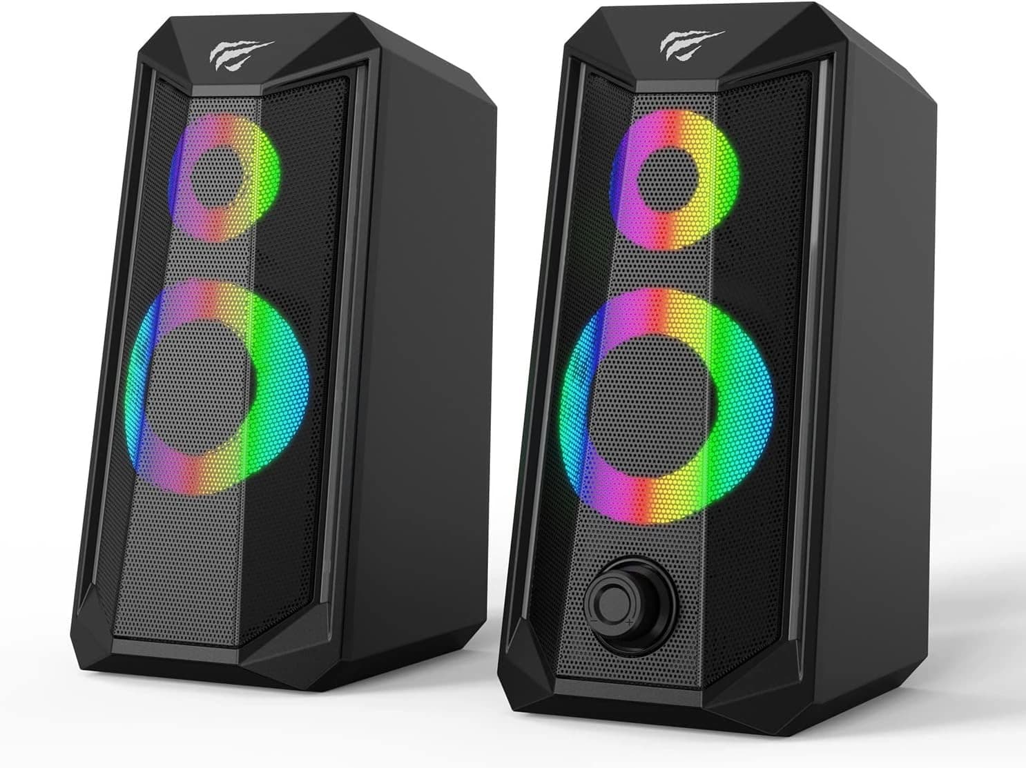Havit SK202 RGB 2.0 Stereo Electronic Sports Gaming Wired Speakers, Black | HVSPK-SK202-BK – Buy Online