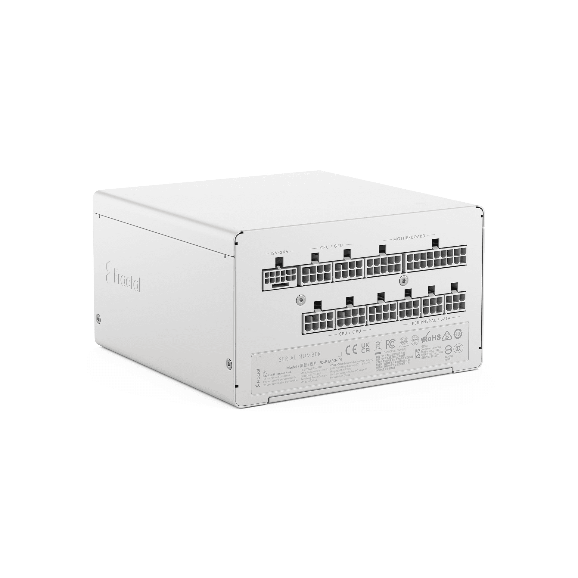Fractal Design Ion 3 Gold 1000W, ATX 3.1 & PCIe 5.1 Ready, 80 PLUS Gold Certified, Fully Modular Power Supply, White | FD-P-IA3G-101 – Buy Online