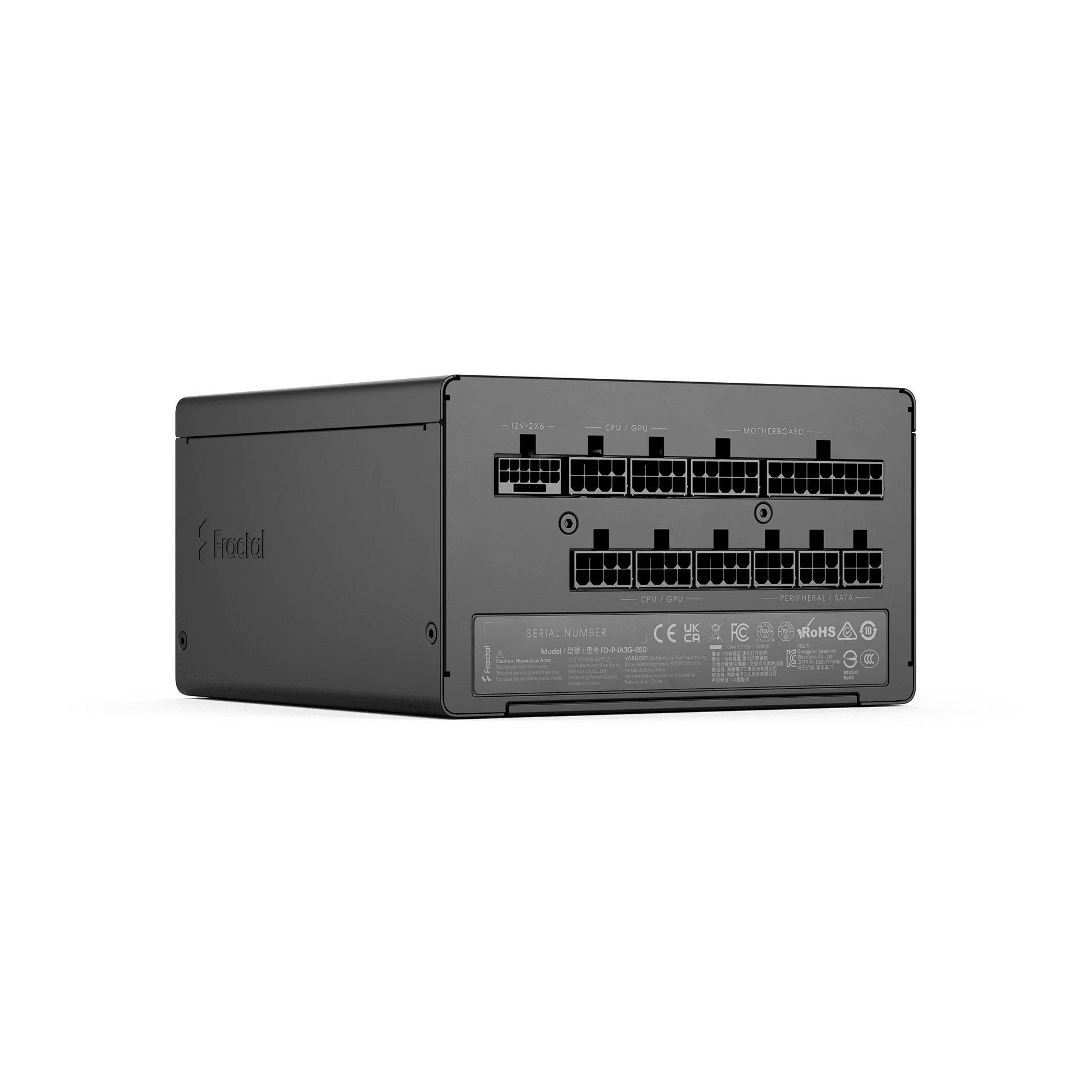 Fractal Design Ion 3 Gold 850W Black Power Supply, ATX 3.1 & PCIe 5.1 Ready, 80 PLUS Gold Certified, Fully Modular, UltraFlex Cables | FD-P-IA3G-850 – Buy Online