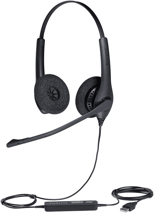 Jabra BIZ 1500 Duo NC USB headest , Noise-Cancelling Microphone, 270° Rotatable Boom Arm, Supraaural Ear Coupling, USB-A Wired Connectivity, Black | 1559-0159 – Buy Online