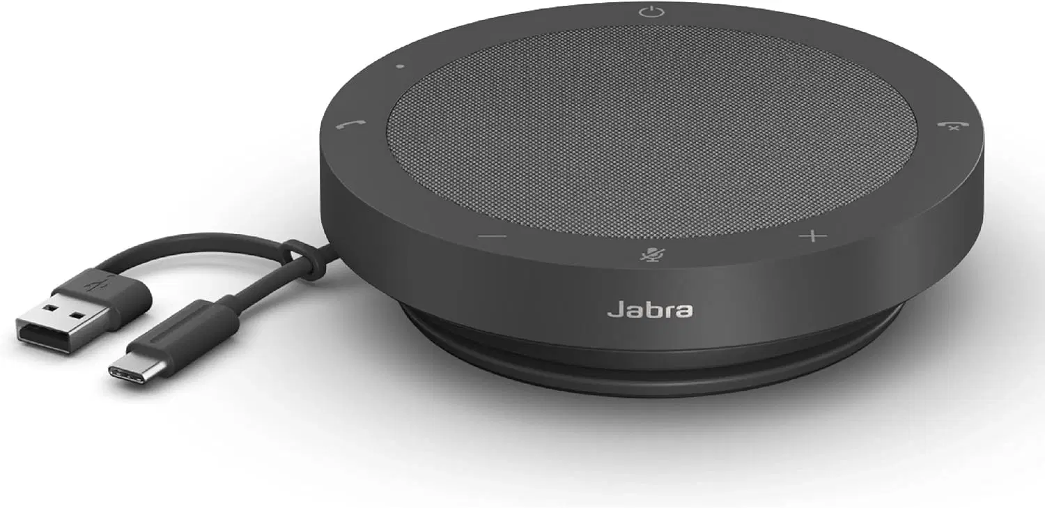 Jabra Speak2 40 UC Portable Speakerphone, Wired USB-A & USB-C Connectivity, Full Duplex Audio, Dark Grey | 2740-209 – Buy Online