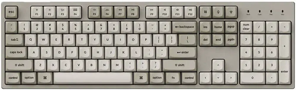 Keychron C2 Pro QMK Full Size Wired Mechanical Keyboard, Arabic/English Layout, Red Linear Switches, White | C2PX-M1-AR – Buy Online