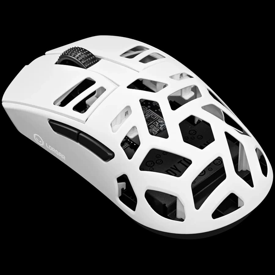 LORGAR Elite MSE90W Magnesium Alloy Wireless Gaming Mouse, 4000Hz Dongle, 3-Modes, White | LRG-MSE90W-WH – Buy Online