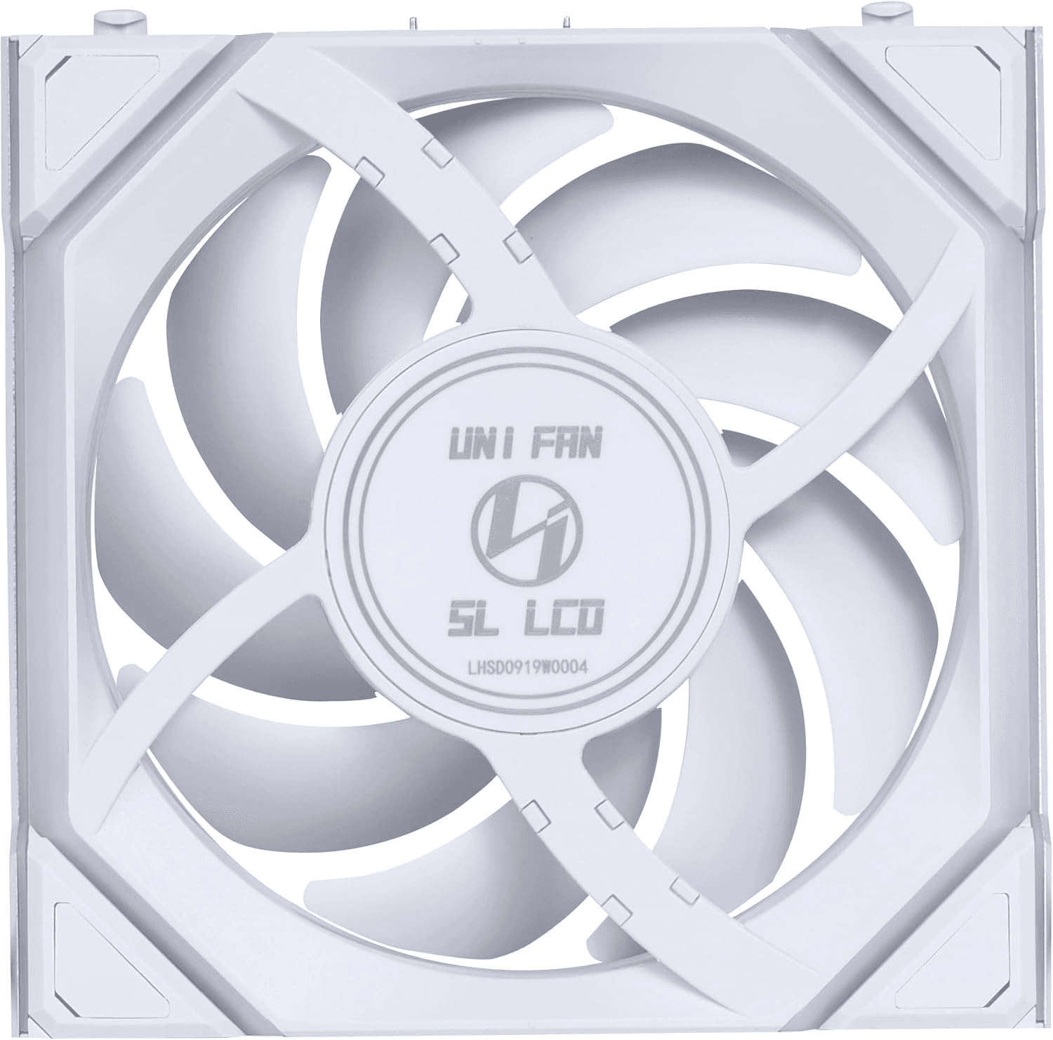 LIAN LI Lian Li UNI FAN SL Wireless LCD 120 Reverse Blade Single (White) Case Fan, 1.6" LCD Display | 12RSLLCD1W1W - product view 3 of 4
