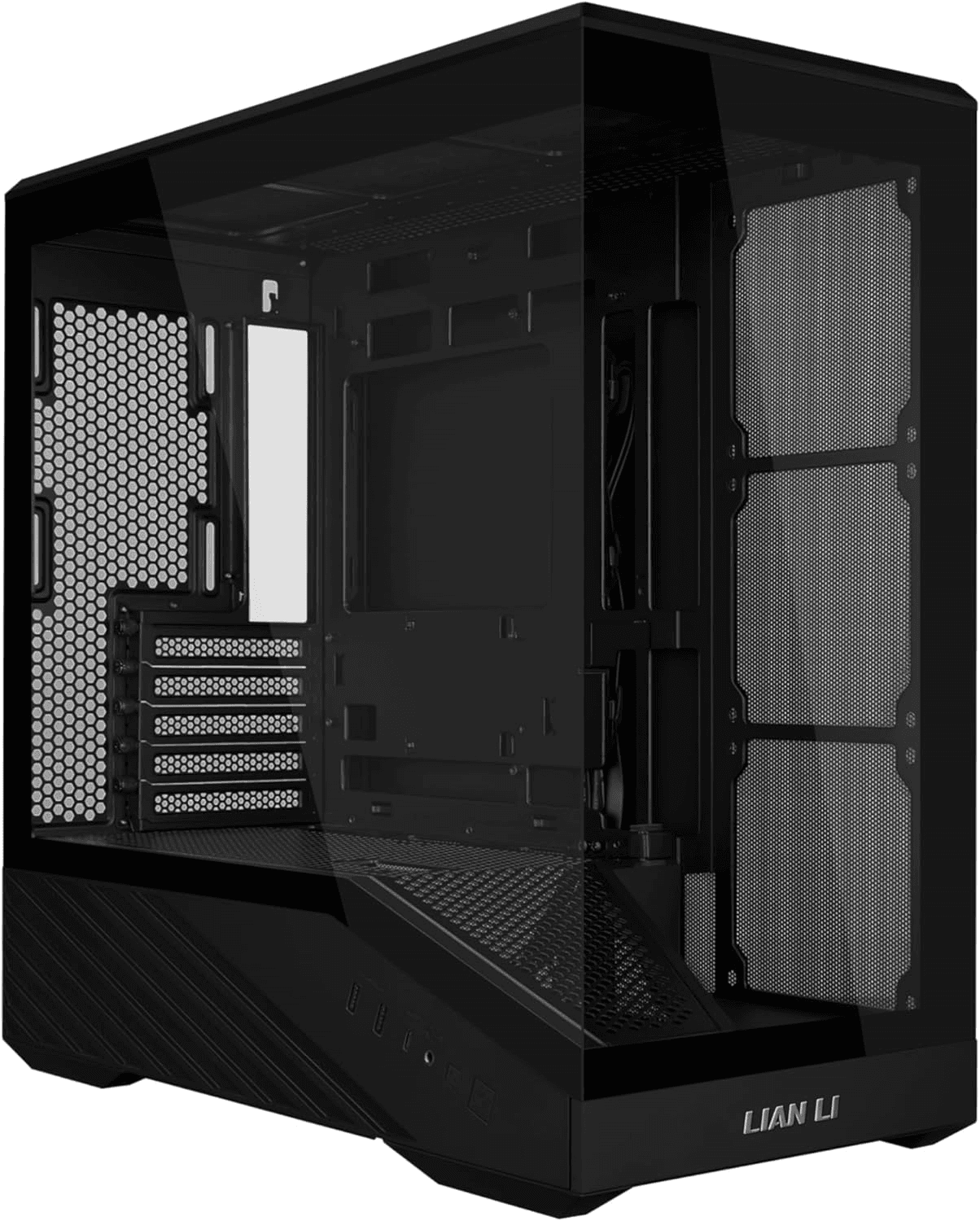 Lian Li Vector V100 MINI Micro-ATX Showcase PC Case, 270° Panoramic Tempered Glass, Back-Connect Motherboard Support, 415mm GPU Clearance, Black | V100MIX – Buy Online