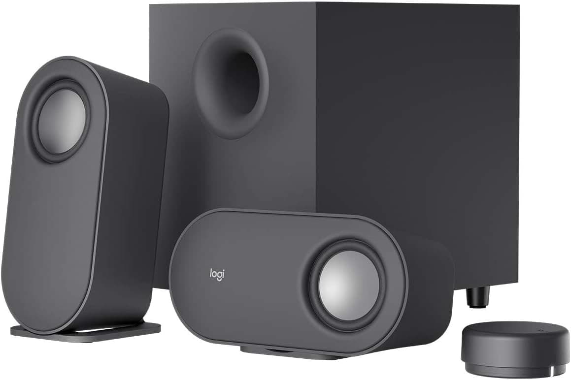 Logitech Z407 Bluetooth Computer Speakers, 2.1 Channel 80W Peak Power, Wireless Control Dial, Dedicated Subwoofer, Micro-USB & 3.5mm | 980-001348 – Buy Online