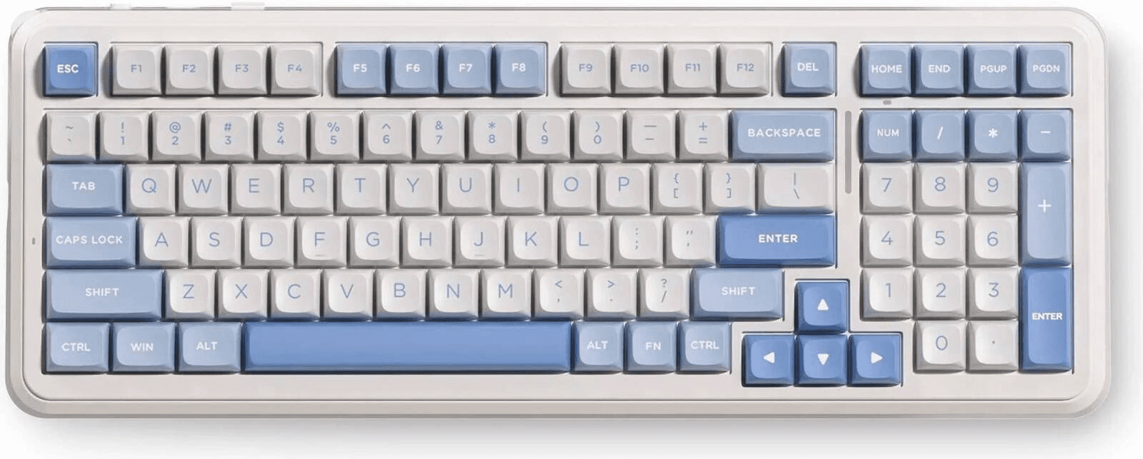 MCHOSE K99 V3-2 98% RGB Tri-Mode Wireless Mechanical Gaming Keyboard, Pre-Lubed Icy Creamsicle Switches, Gasket Mount, Hot-Swappable, Double-Shot PBT Keycaps, 10000mAh Battery, Sky Blue | K99 V3-2 – Buy Online