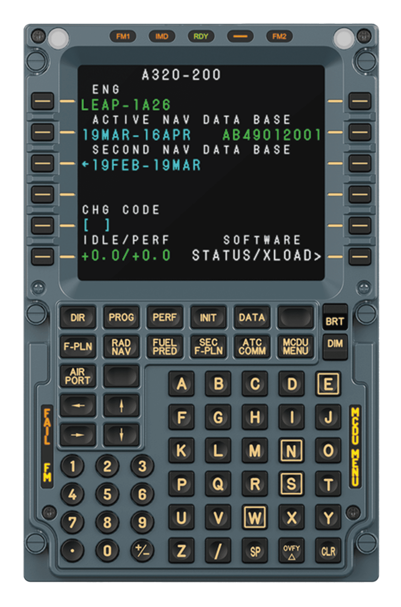 MOZA MOZA MA3F Airbus-Style Flight Control Module, A320/A330 FCU & EFIS Panel, Custom Segment Displays, Push-Pull Rotary Controls, PC | AS025 - Type: MA3F