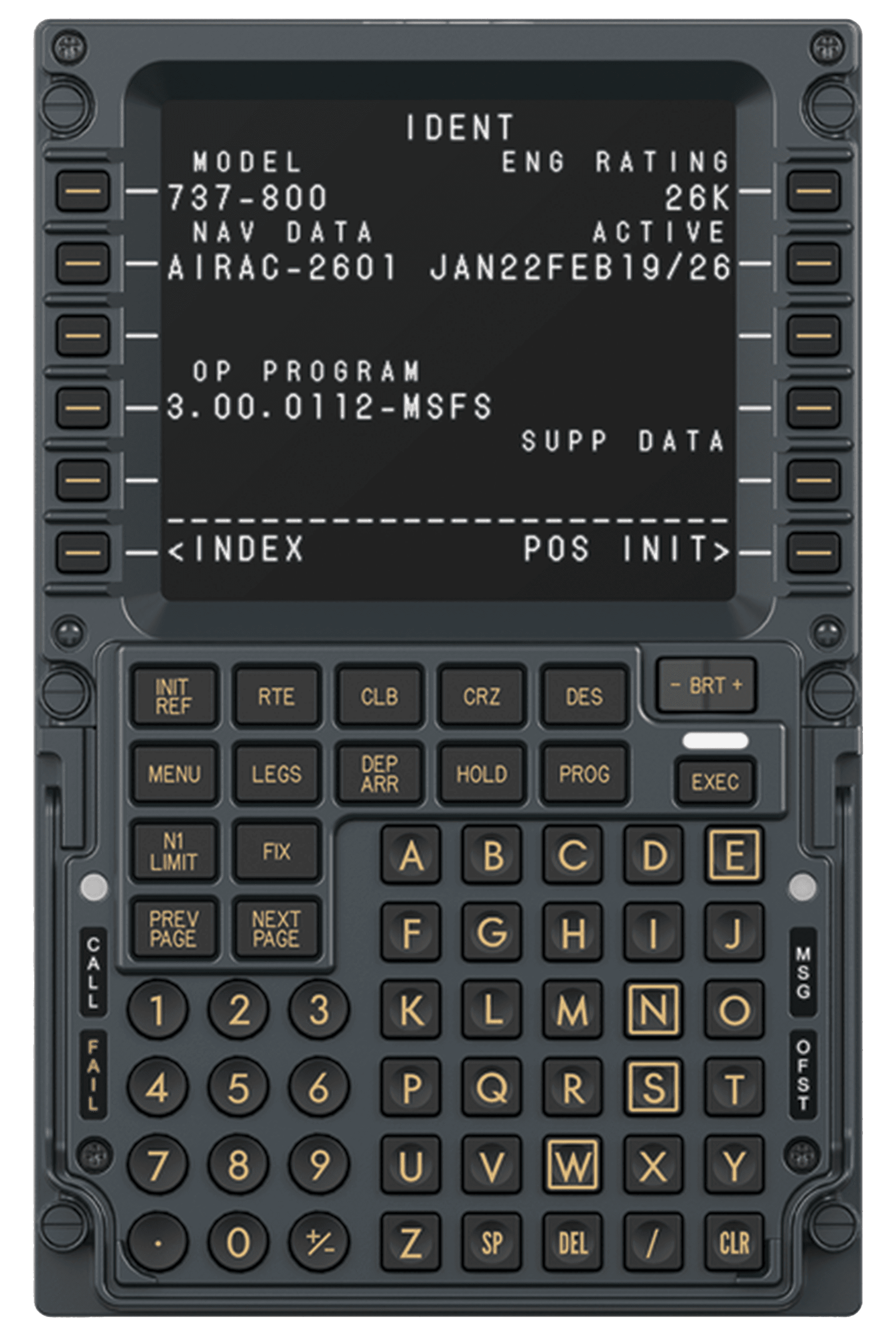 MOZA MOZA MA3F Airbus-Style Flight Control Module, A320/A330 FCU & EFIS Panel, Custom Segment Displays, Push-Pull Rotary Controls, PC | AS025 - Type: MB7F
