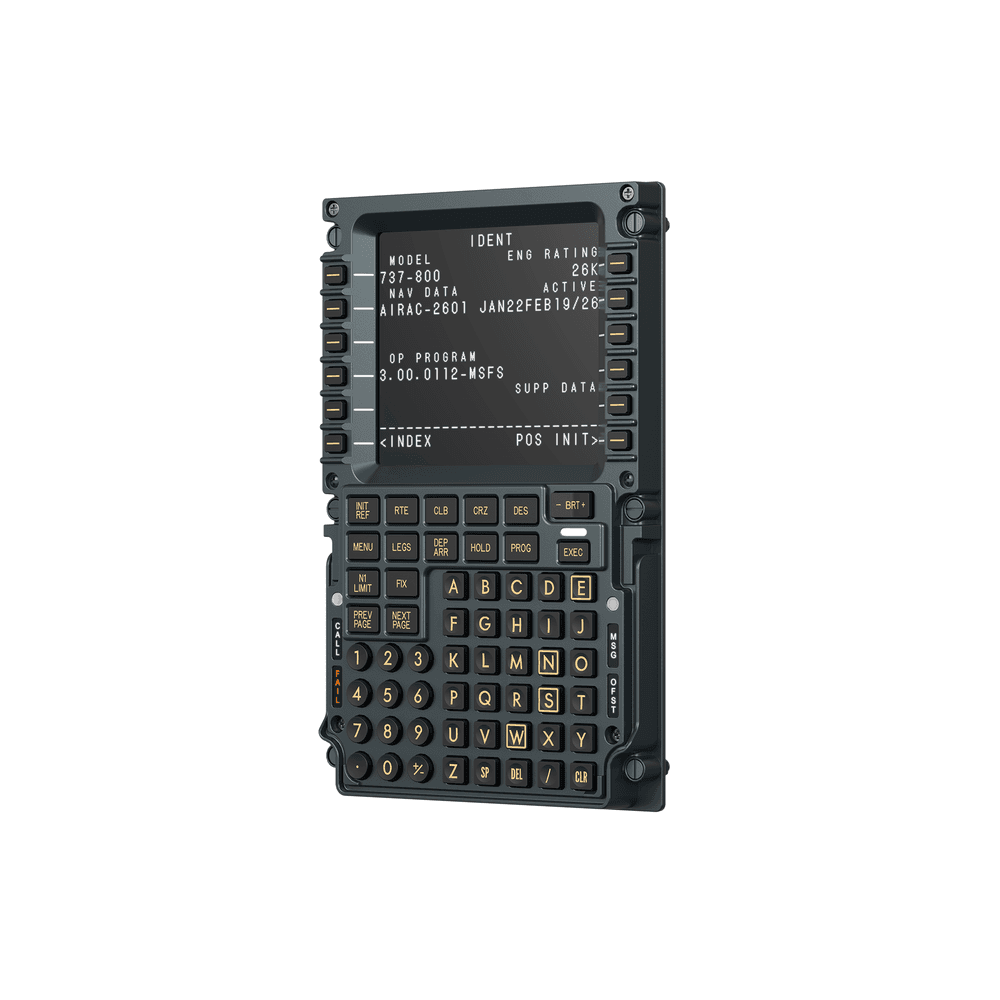 MOZA MOZA MB7F Flight Computer Display, Boeing 737-Style FMC/CDU Panel, 5.1" IPS Screen, High-Force Tactile Key Switches, PC | AS026 - product view 2 of 4