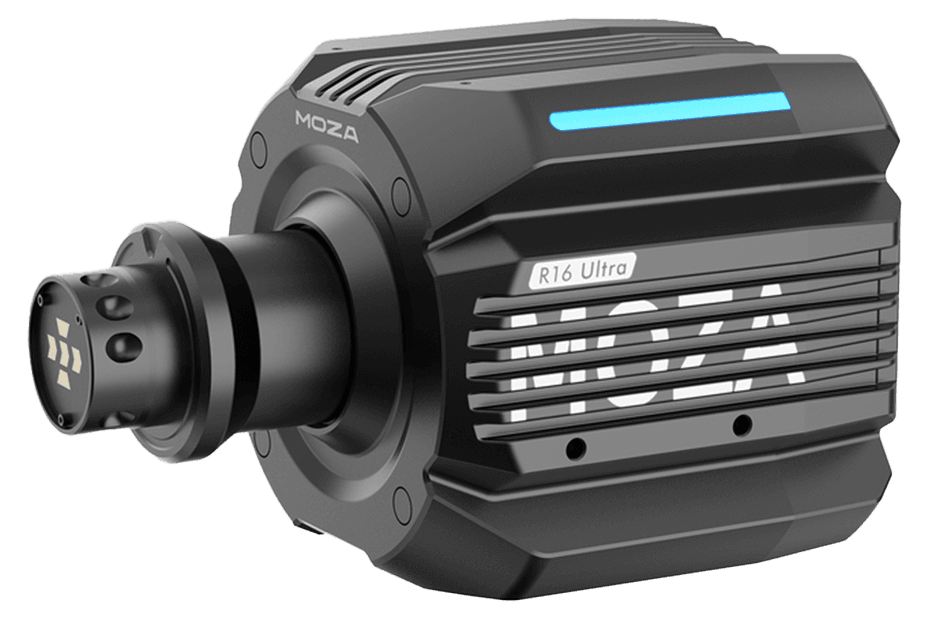 MOZA R16 Ultra Direct Drive Wheel Base, 16 Nm Peak Torque, Flat-Wire Motor, CNC Aluminum Chassis, PC Compatible | RS101 – Buy Online