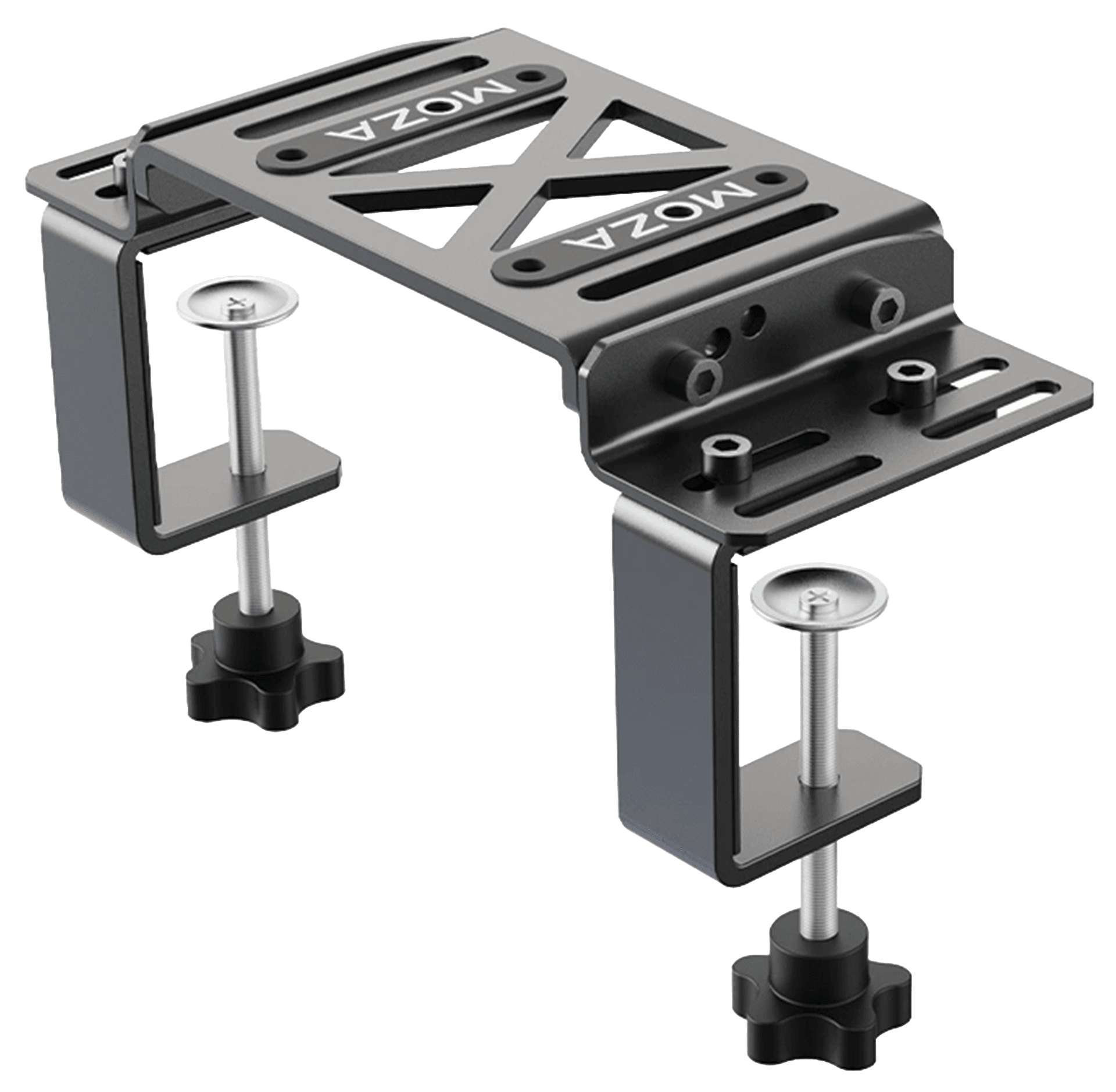 MOZA Racing RS12 Table Mounting Bracket, 5mm High-Strength Steel, Multi-Angle Tilt Adjustment, Compatible with R5 / R9 / R12 / R16 / R21 Wheelbases | RS12 – Buy Online