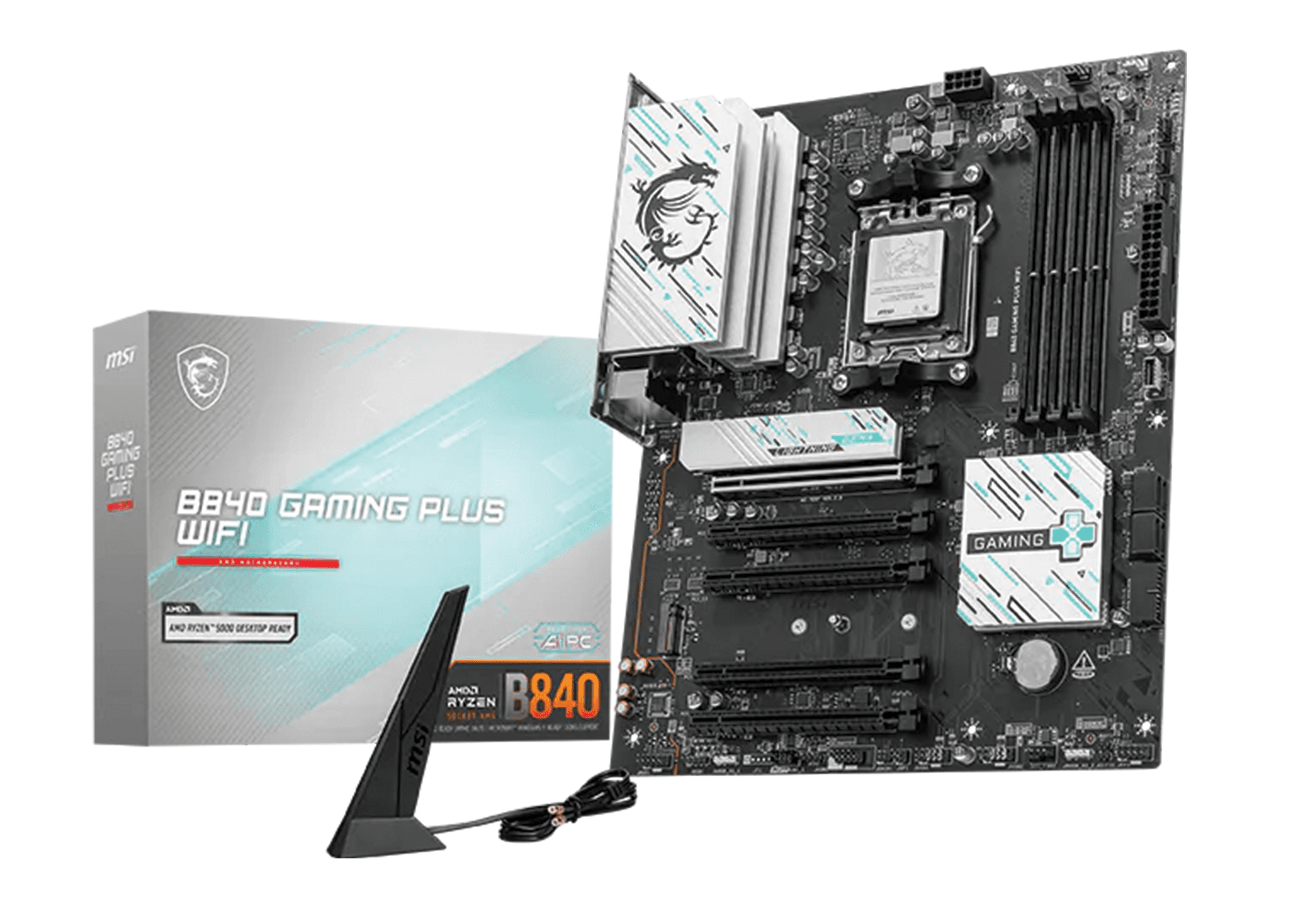 MSI B840 GAMING PLUS WIFI Motherboard, AMD Ryzen AM5 Socket, DDR5, PCIe 4.0, WiFi 6E, ATX | 911-7E57-002 – Buy Online